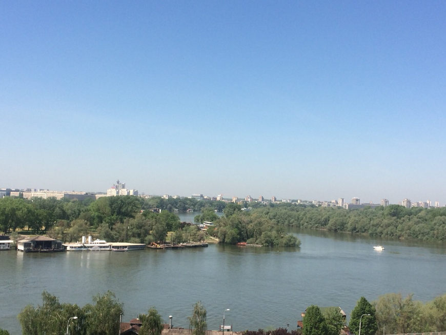 Confluence of the rivers Sava and Danube Confluence of the rivers Sava and Danube