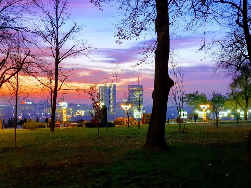 New Belgrade viewed from Belgrade Fortress A view on Ušće Towers