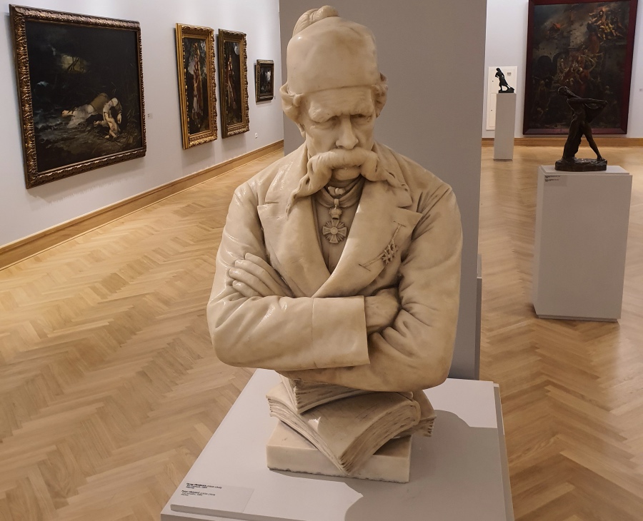 Vuk Karadžić Vuk Karadžić, sculpture by Petar Ubavkić