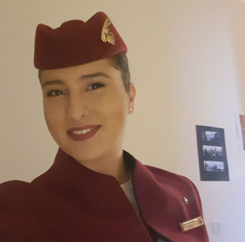 Ivana Djurdjević as a flight attendant Ivana Djurdjević as a flight attendant