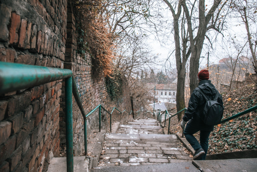 Stairs in Zemun district Stairs in Zemun district