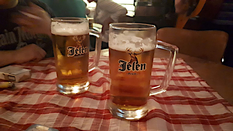 Beer in one of Belgrade's kafanas Thomas kafana